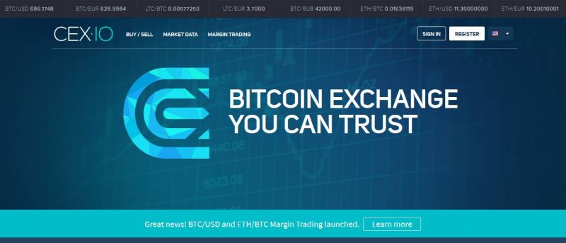 CEX.IO cryptocurrency exchange – buy and sell bitcoin